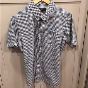 Short sleeve Ben Sherman plaid shirt. Large